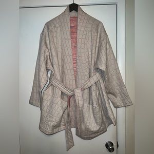 $140 Nike Yoga Therma-FIT LuxeWomen's Jacquard Oversized Reversible Cardigan 2X